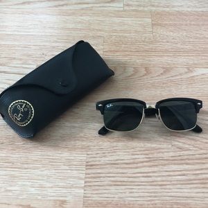 Black clubmaster Ray Ban sunglasses